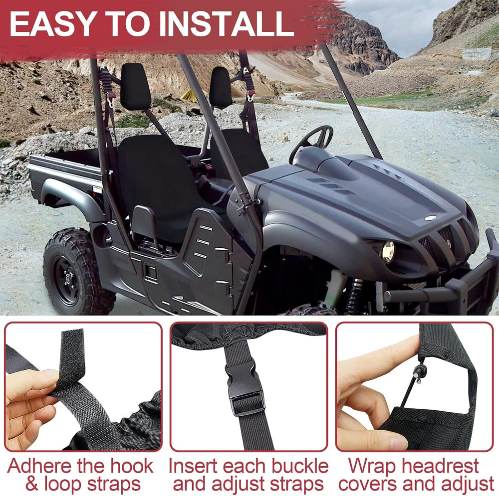 StarknightMT UTV Seat Covers Compatible with Rhino 700 660 450 2004-2021 1680...