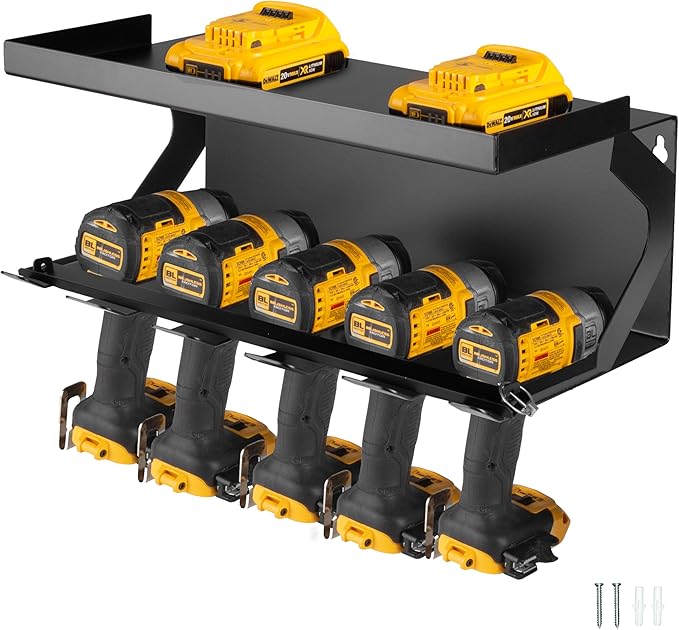 Metal Power Tool Organizer Wall Mount