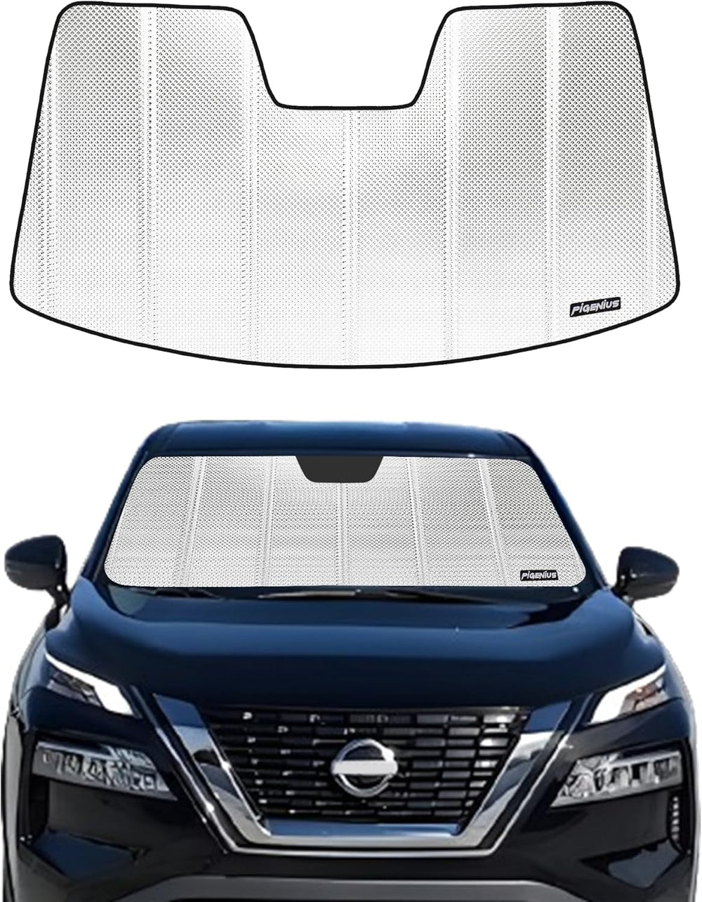 Pigenius Windshield Sun Shade for 2021-2025 Nissan Rogue. Front Window Sunsha...