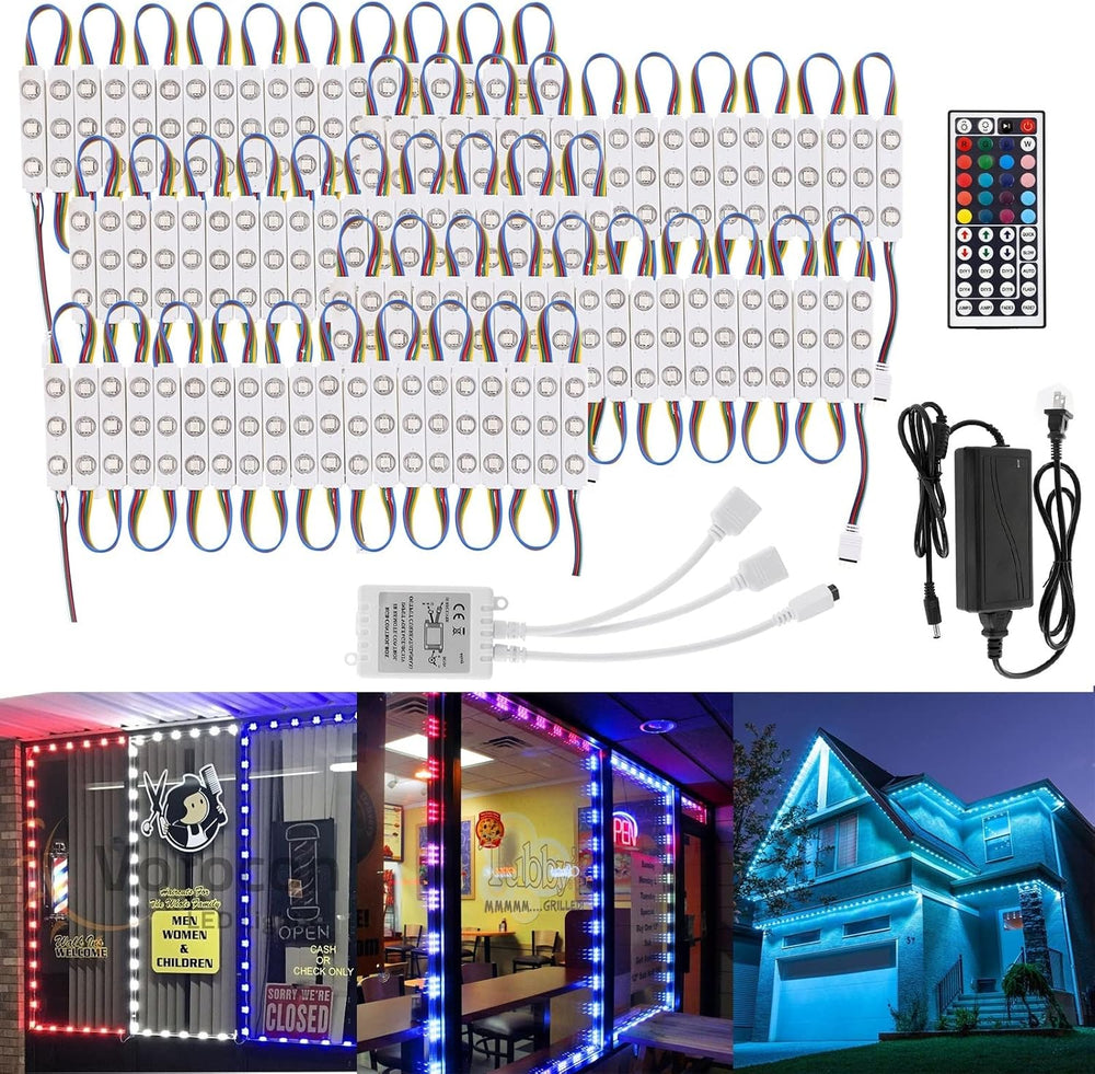 WICHEMI Storefront LED Lights Window Lights LED Lights for Business 50FT