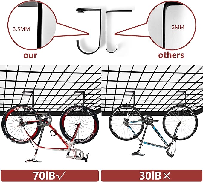 12-Pack Heavy Duty Add-On Storage Flat Hook Accessory