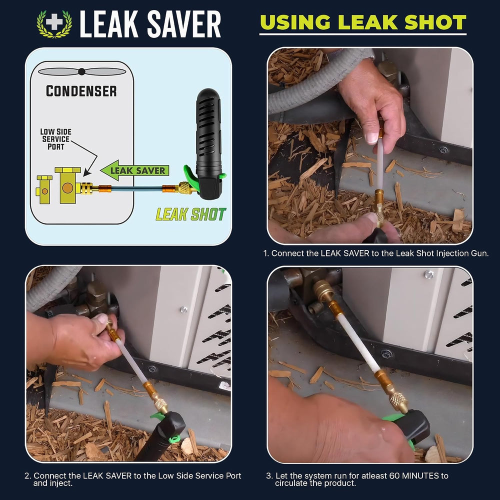 Leak Saver Direct Inject AC Leak Sealer 3-Pack | AC Stop Leak for Most HVAC S...
