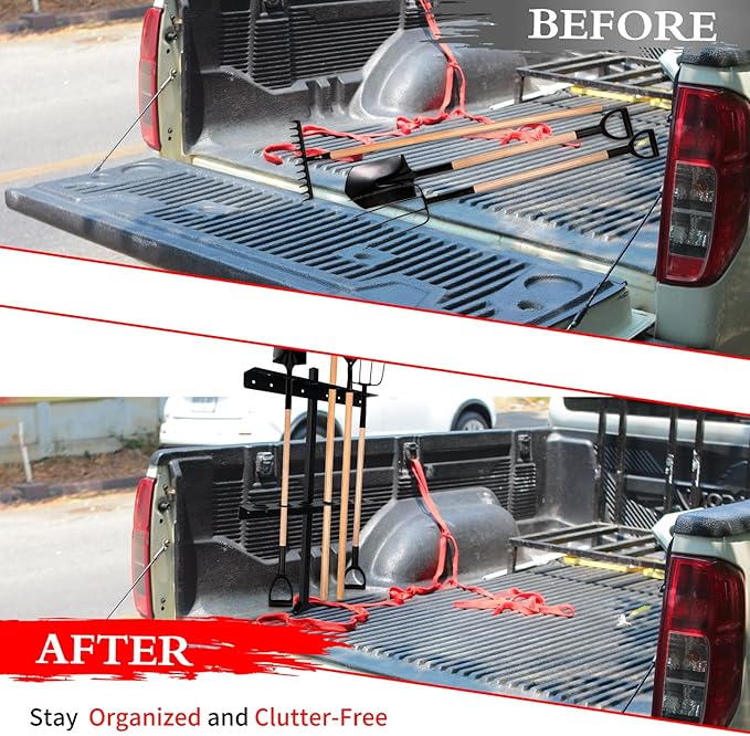 Trailer Racks for Lawn Equipment, Trailer Tool Rack Shovel Holder for Shovels