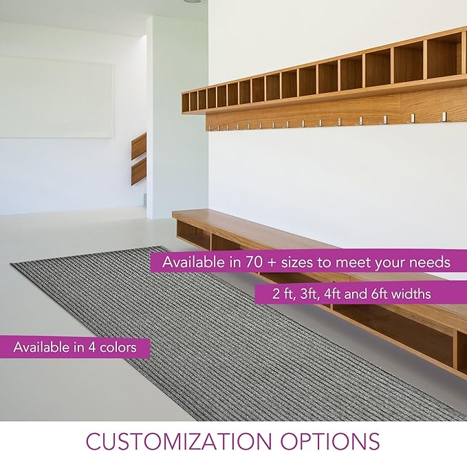 iCustomRug Spartan Weather Warrior Indoor/Outdoor Utility Ribbed Carpet Runner