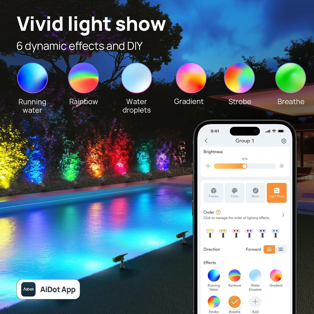 Linkind Smart Solar Lights Outdoor SL5,Motion Sensor,Halloween Decoration
