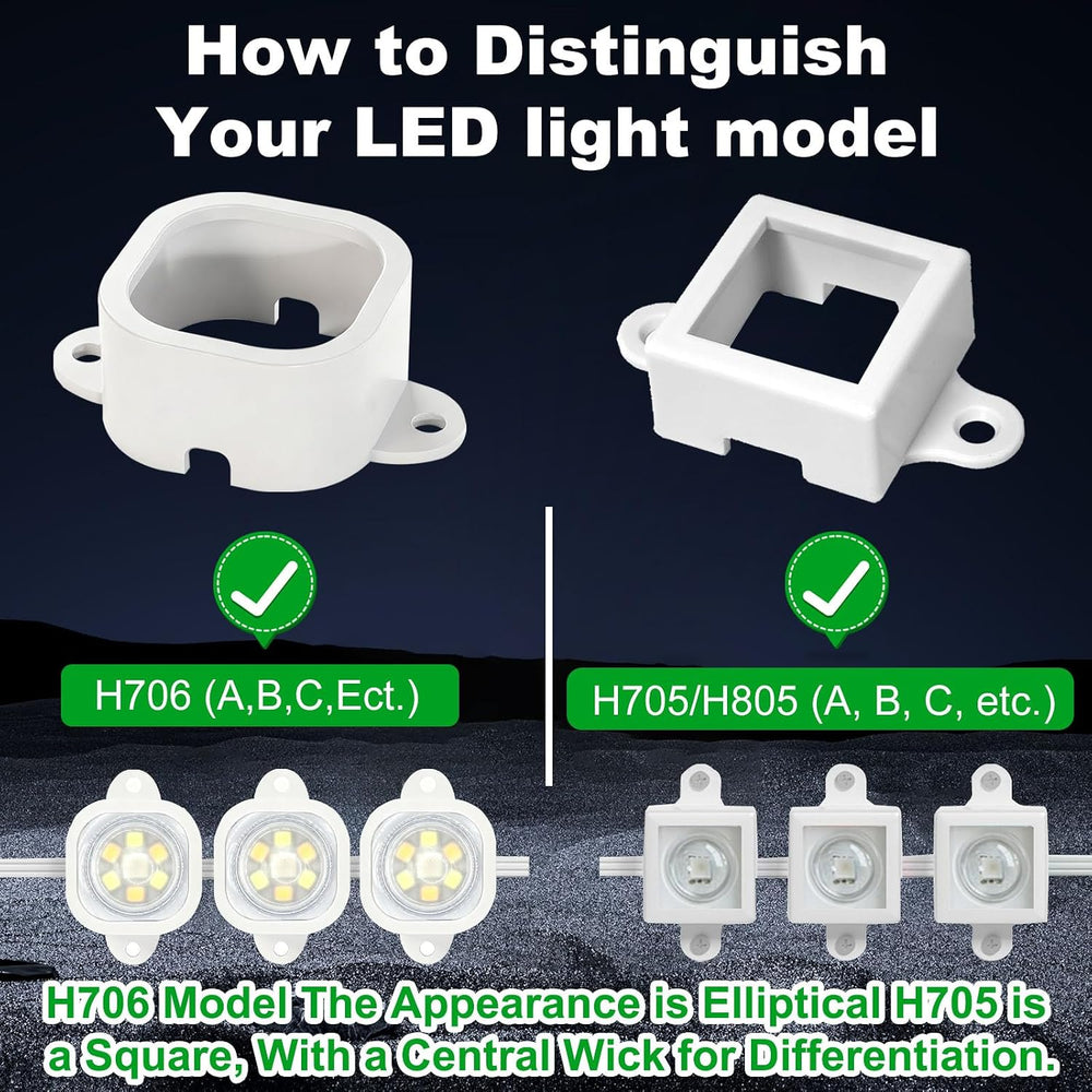 65 Set Light Clips Mounting Brackets for Govee Pro H706/H806 Outdoor Lights
