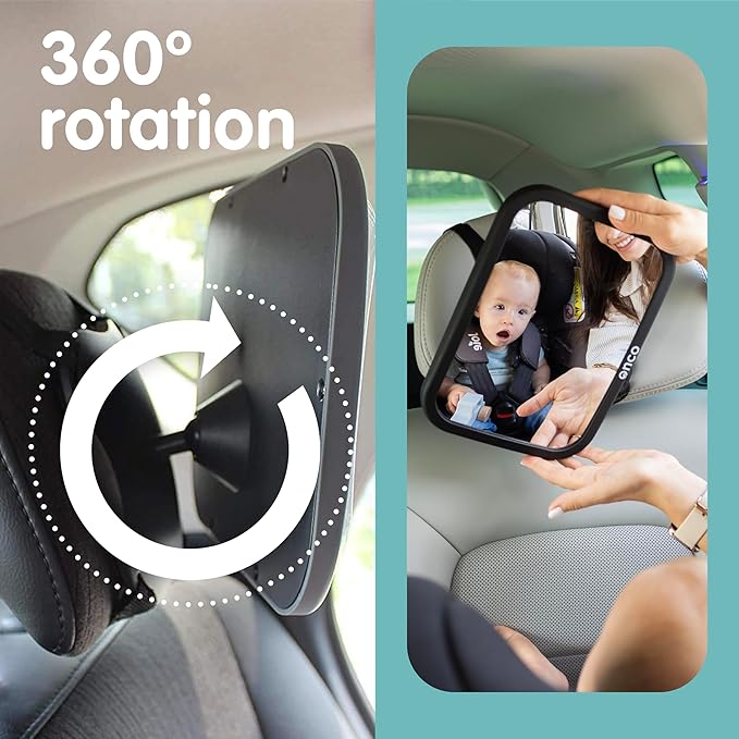 Onco Baby Car Mirror Rear Facing (2 Pack)