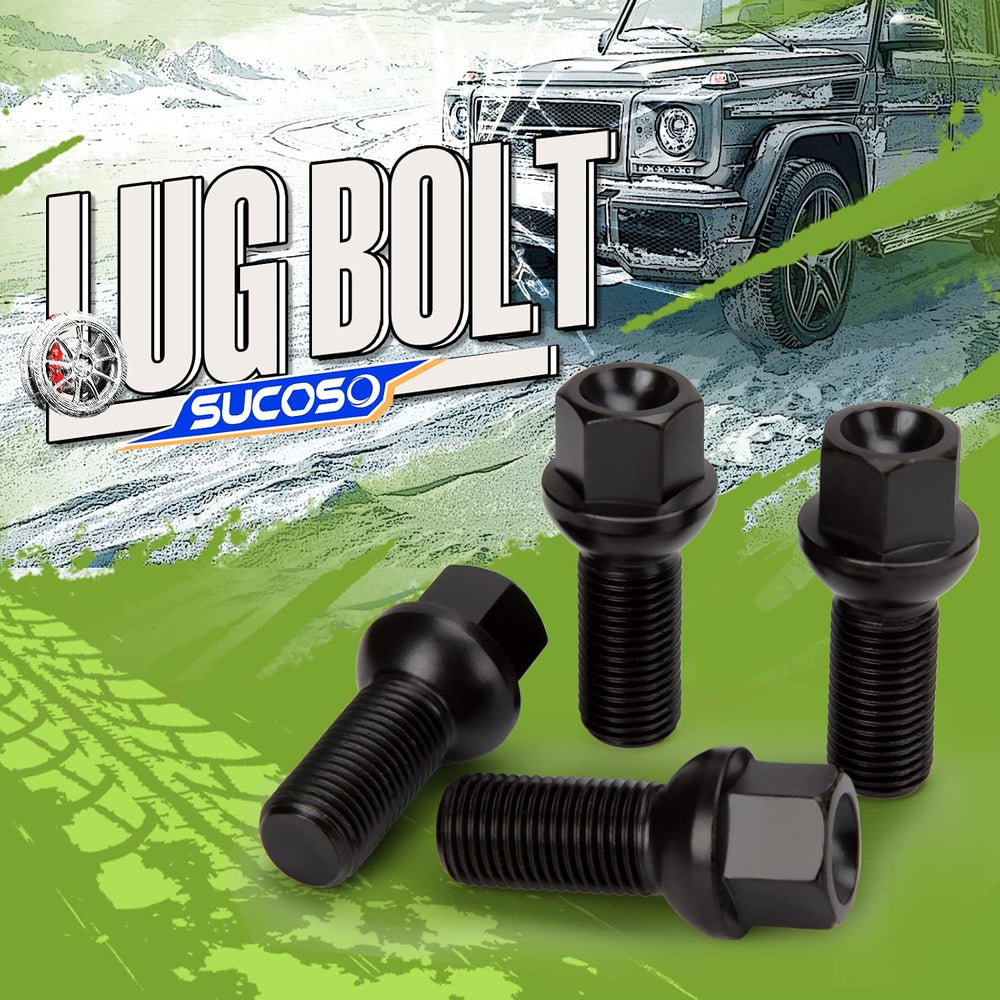 M14x1.5 OEM Lug Bolts, 20PCS 14mmx1.5 28mm Shank Length Ball Seat Factory Whe...
