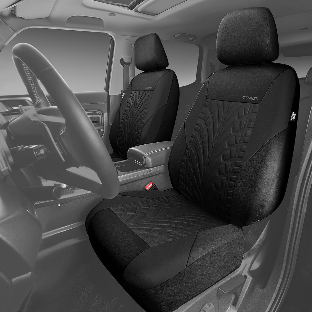 CAR PASS Car Seat Covers Full Sets, Front & Split Rear Bench for Car, 3D ...