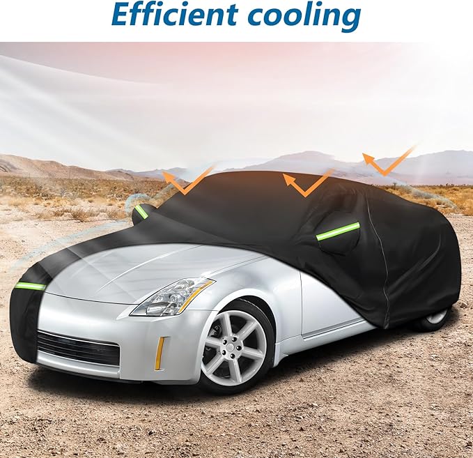 Car Cover Waterproof for 2003-2009 Nissan 350Z, 210D Oxford Cloth