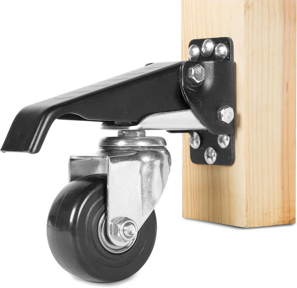 WEN Retractable Workbench Casters, 3-Inch Diameter Wheels, 800-Pound Capacity...
