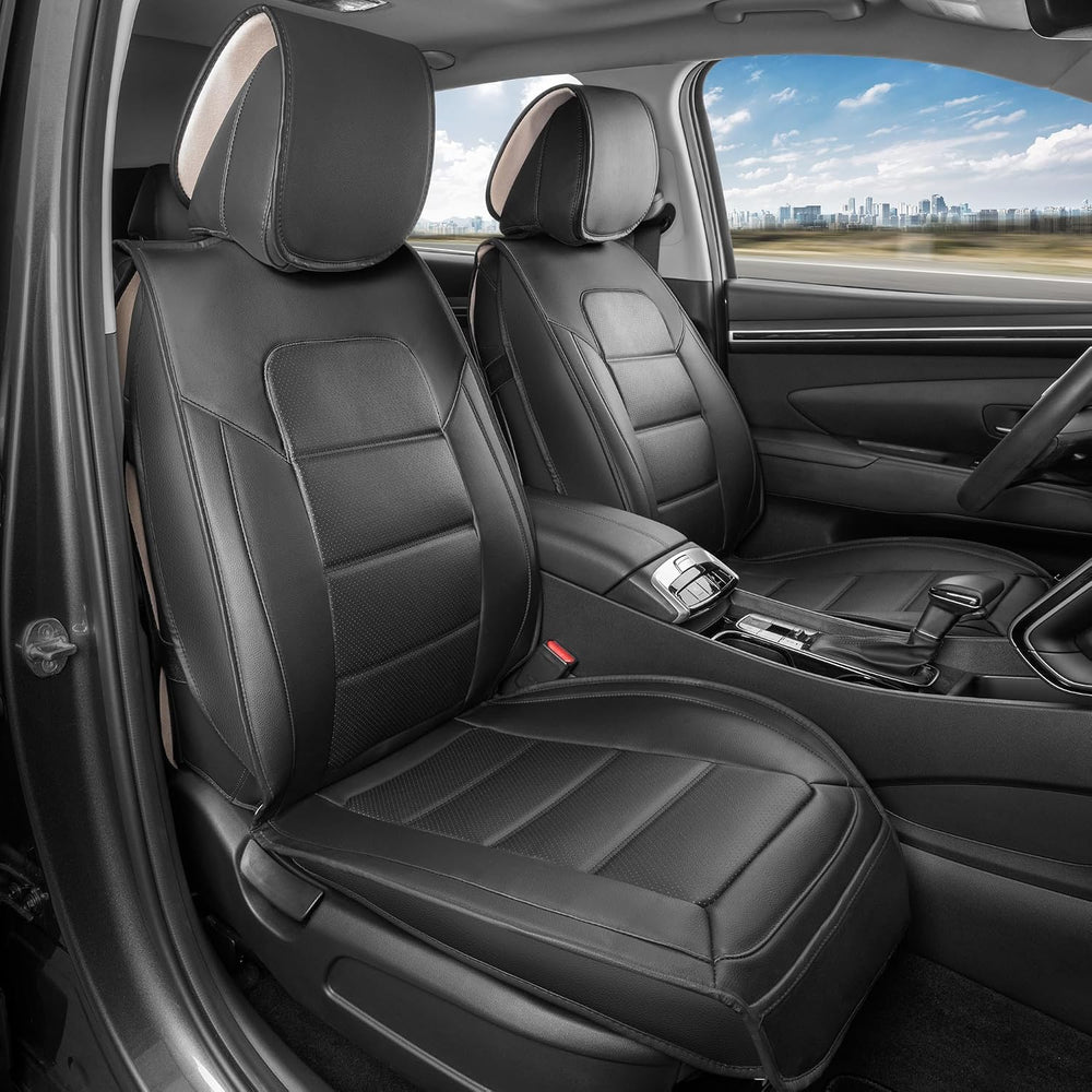 MotorBox Cabin King Black Label Napa Leather Seat Covers for Trucks & Cars