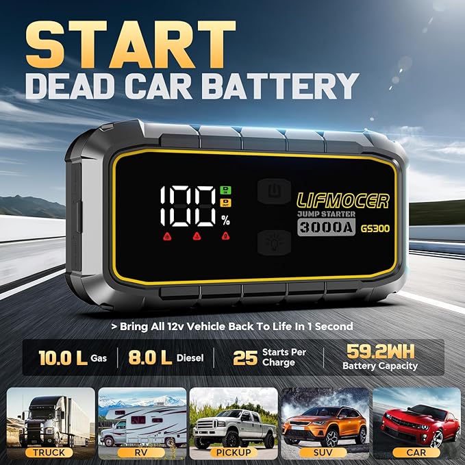 GS300 Jump Starter