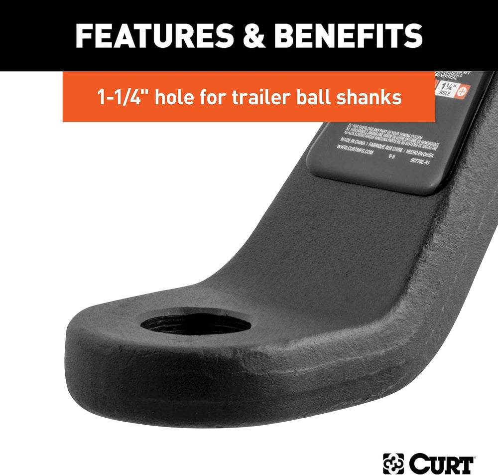 Curt Manufacturing 45456 2-1/2" Forged Ball Mount