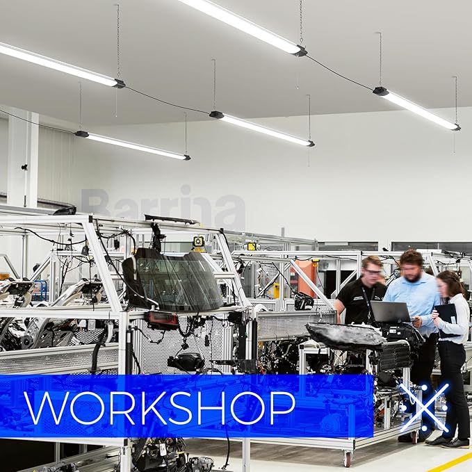 Barrina BS84 LED Shop Lights for Workshop 4FT, 5000K Utility Shop Lights (6 P...