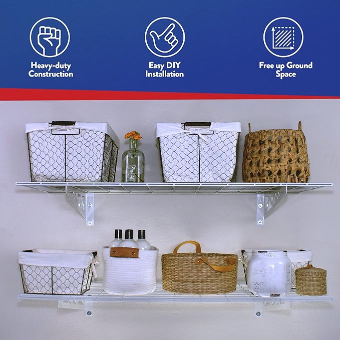 SafeRacks Wall Shelves (2-Pk)