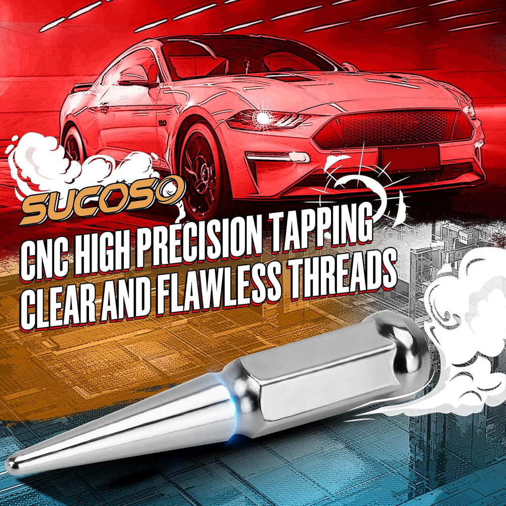 14x1.5 Spiked Lug Nuts 6x5.5 Chevy, Chrome Spike Lug Nuts Chevy Silverado 6 L...