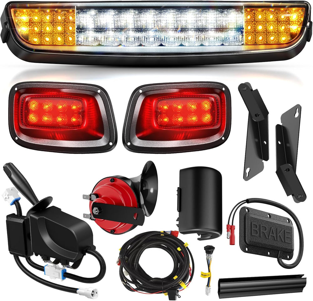EZGO TXT Deluxe Light Bar Kit, Golf Cart LED Light Kit With EZGO TXT 12V Stre...