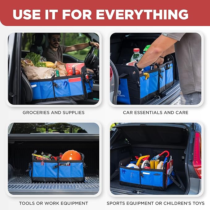 TRUNKCRATEPRO Car Trunk Organizers | Trunk Organizer, Car Storage Organizer