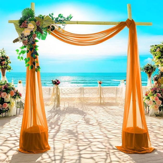 MDS Halloween Chiffon Draping Fabric - 1 Panel, 30" Wide x 100ft Long - ...