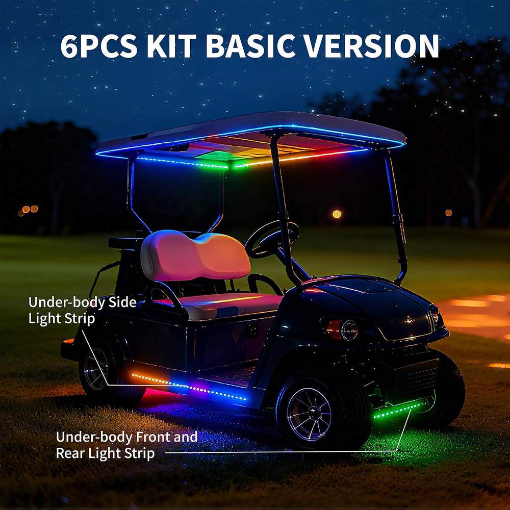 6Pcs Golf Cart Lights underglow Light kit/Accessories Lighting/Wheel Lights/l...