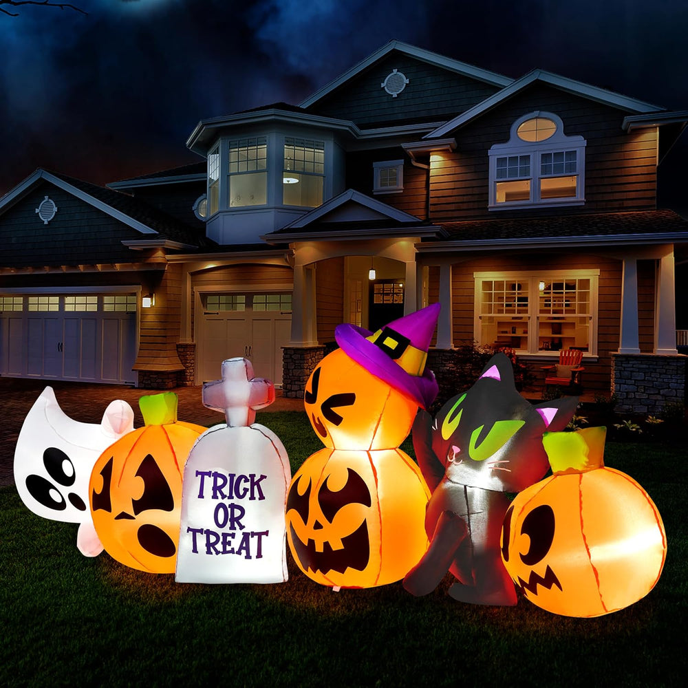 Joiedomi 8 FT Long Halloween Inflatables Outdoor Decoration, Halloween Blow U...