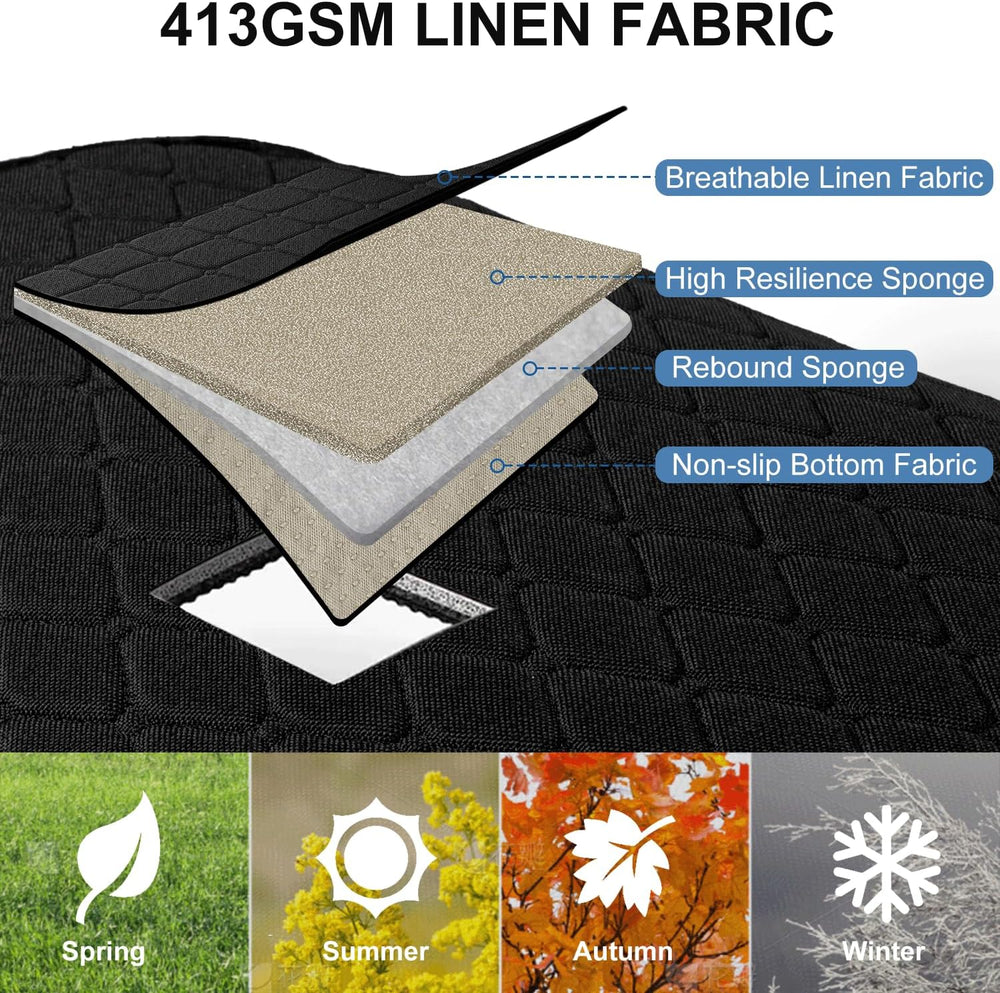 2 Pack Car Seat Covers, Front Seat Covers for Cars, Breathable Linen Car Seat...