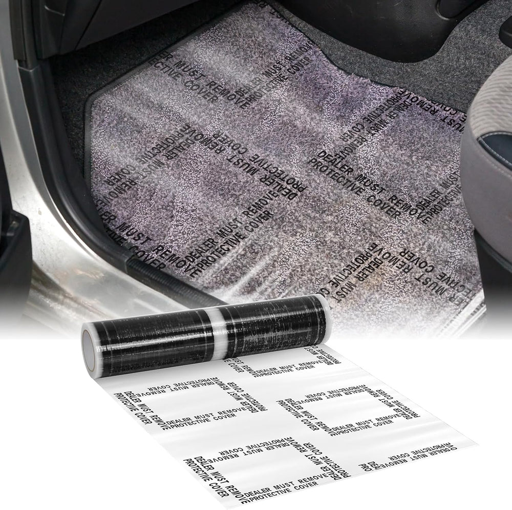Nuanchu 4 Mil Auto Adhesive Plastic Floor Mat 21" x 200', 100 Mats P...