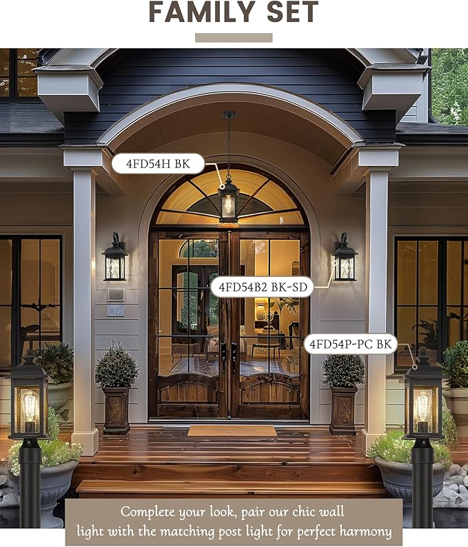 FEMILA 21" Large Exterior Wall Light Fixtures, Anti-Rust Waterproof Outdoor