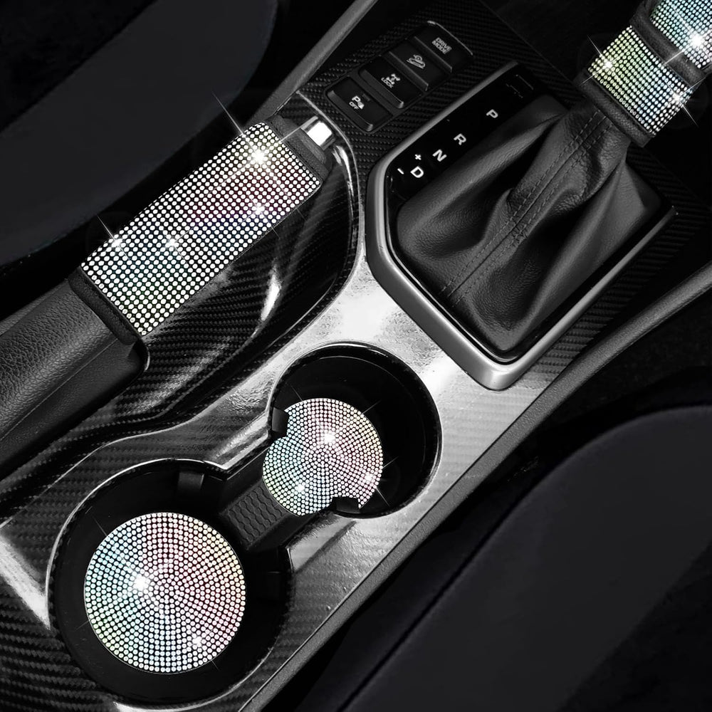 17 Pack Bling Car Seat Covers Set Car Diamond Accessories Rhinestone Crystal ...