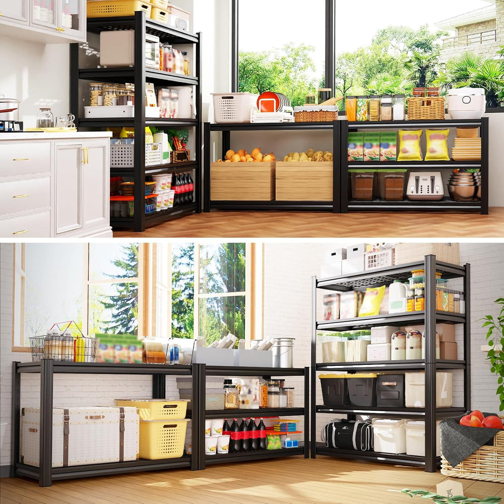 71.2" H-35.4" W Garage Shelving Heavy Duty Storage Shelves, Adjusta...
