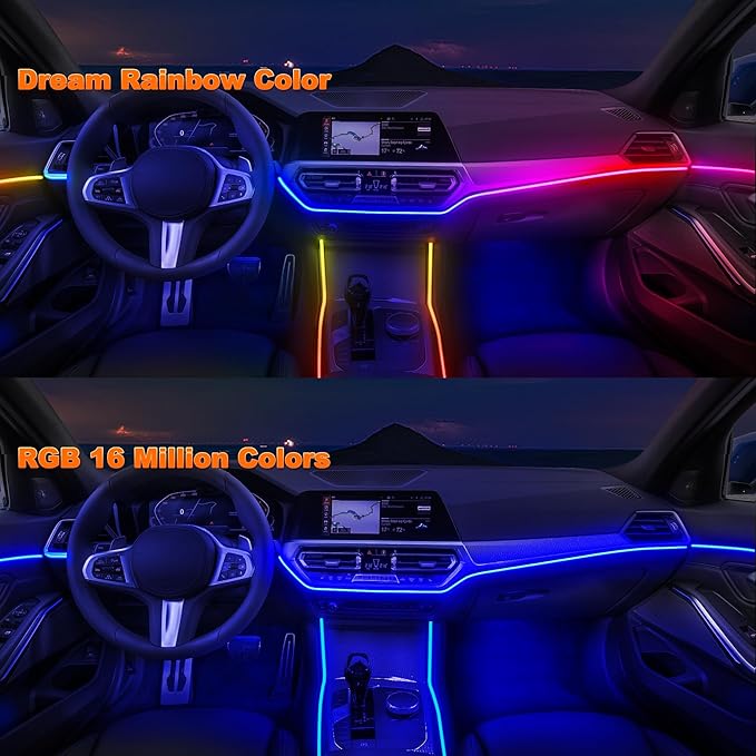Car LED Strip Lights, Interior Acrylic LED Lights