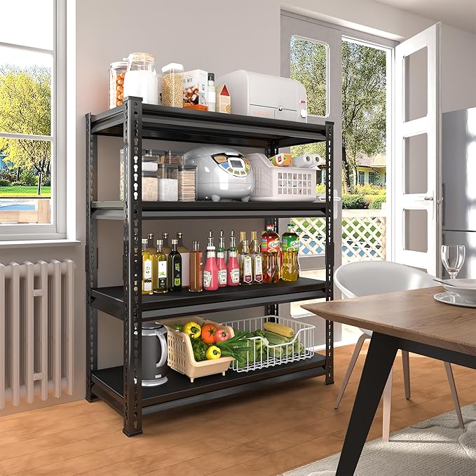 40" W Garage Shelving Heavy Duty,1800LBS Loads Metal Shelving Units and ...