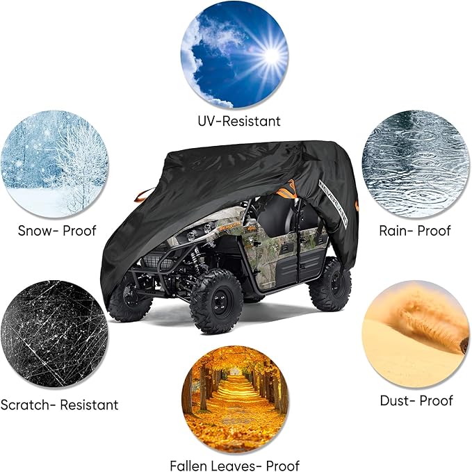 NEVERLAND UTV Cover Heavy Duty Ranger Cover Waterproof 2-3 Seater/4-6 Seater