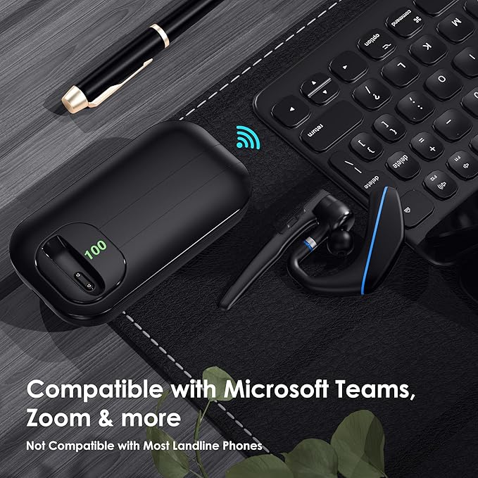 Bluetooth Headset V5.3, Wireless Earpiece