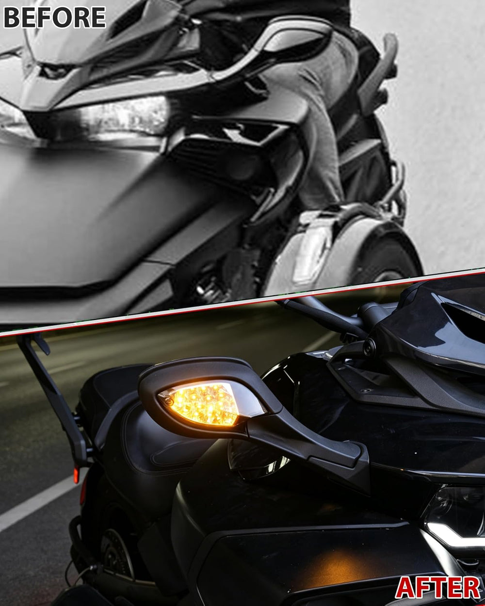 SAUTVS LED Side Mirror Lights for Spder F3, LED Side Mirror Accent Auxiliary ...