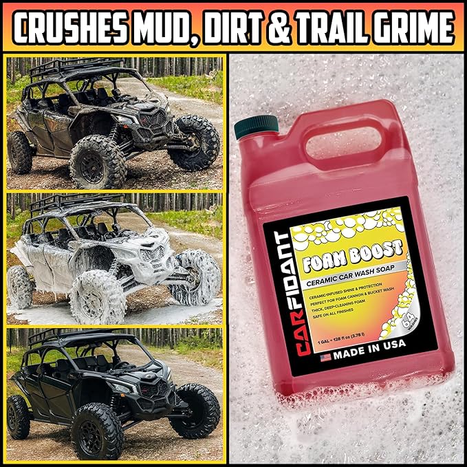 Foam Boost Off-Road & ATV Wash Soap – Heavy Duty pH-Balanced Car Wash