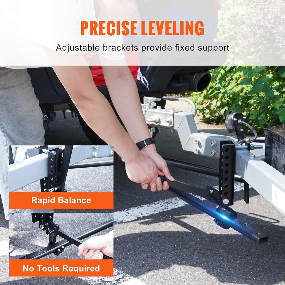 VEVOR Sway Control Weight Distribution Hitch, 1,500 lbs Capacity, Trailer Hit...