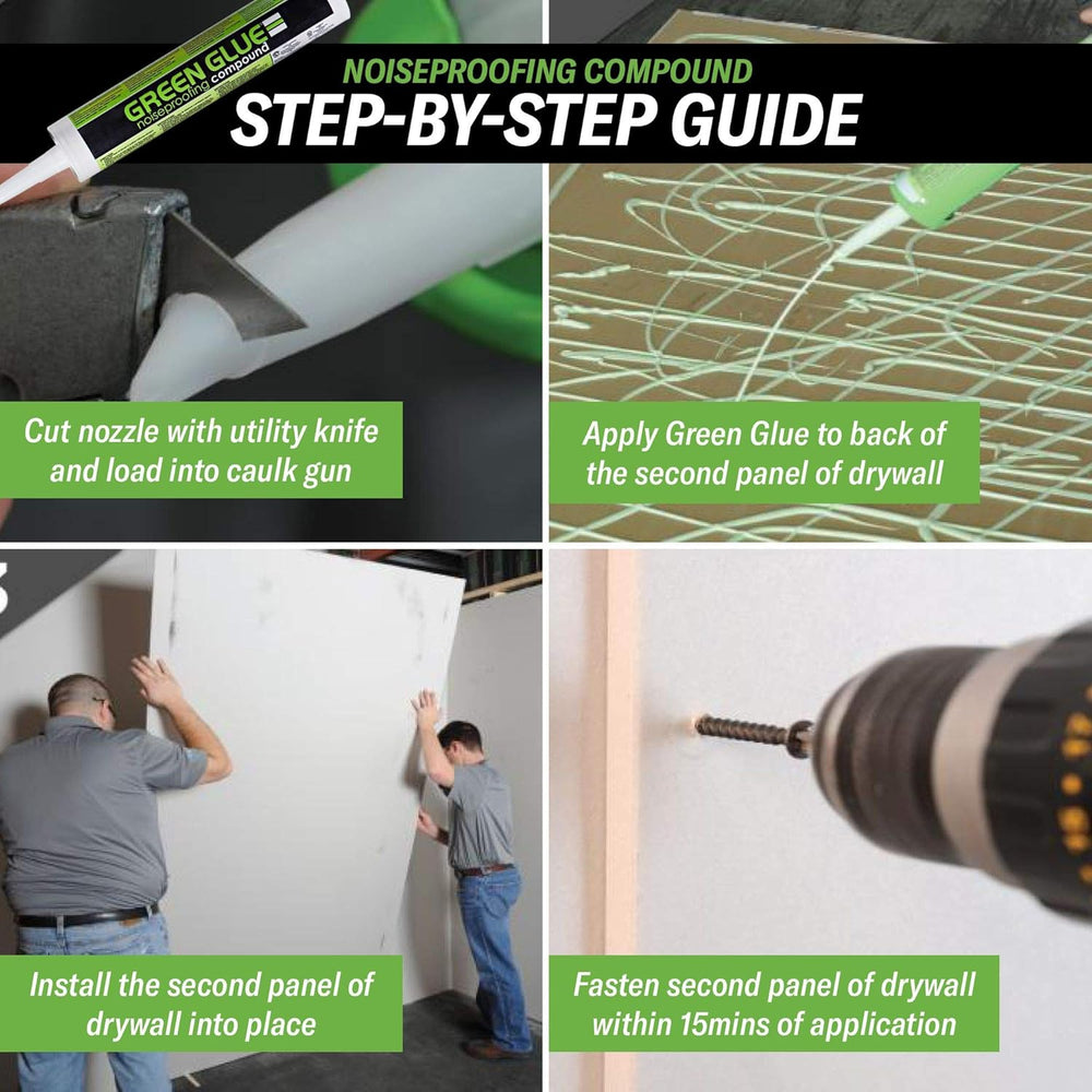 Trademark Soundproofing Green Glue Soundproofing Compound and Acoustical Seal...