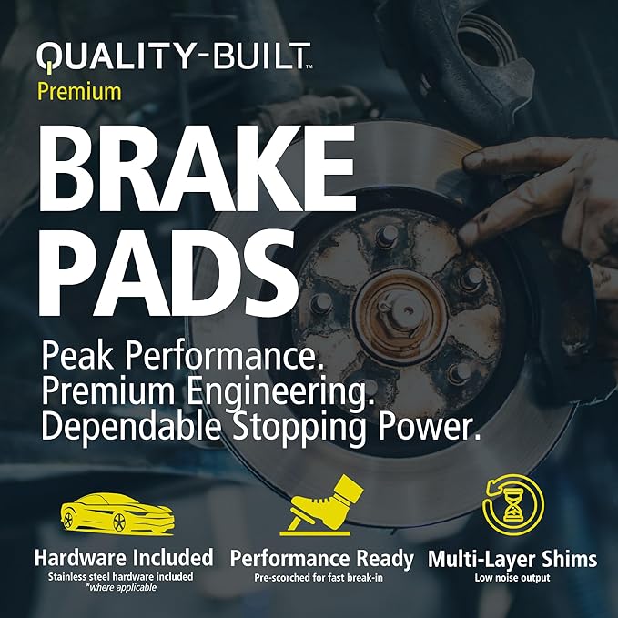 Premium Semi-Metallic Rear Brake Pads Replacement