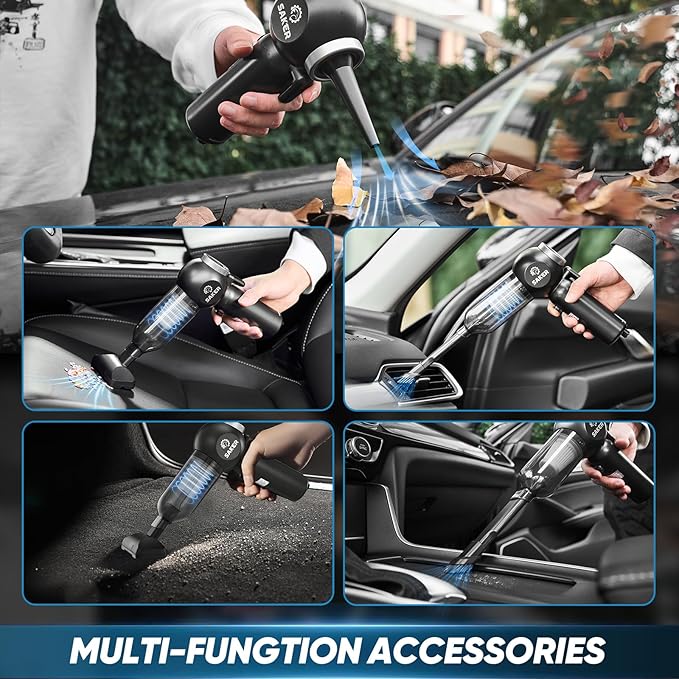 Saker Portable Car Vacuum Cordless 20000Pa 6 in 1 Multifunctional Adjustable
