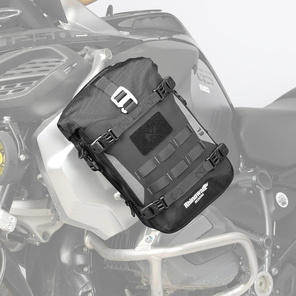 Rhinowalk Motorcycle Crash Bar Bag Waterproof 6L Motorcycle Frame Bag Saddle ...