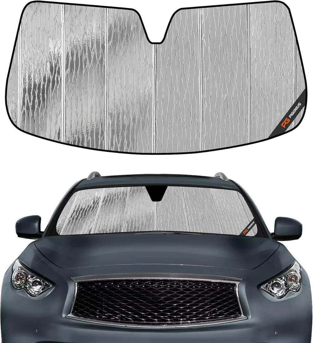 Pigenius Windshield Sun Shade for Infiniti QX70 2014-2017, FX35 2009-2012, FX...