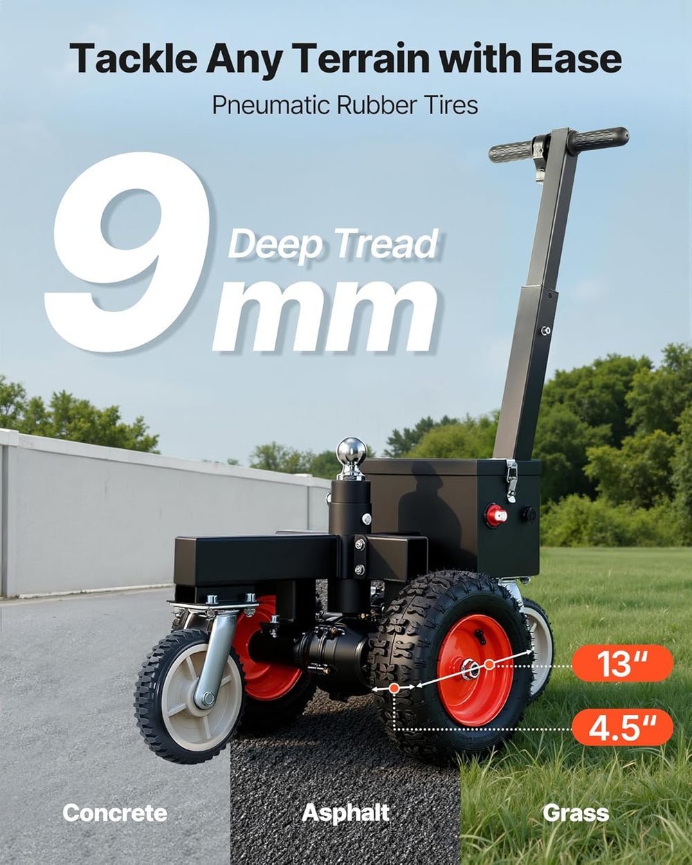 VEVOR Electric Trailer Dolly, 3600 lbs Max Trailer Weight 600 lbs Max Tongue ...