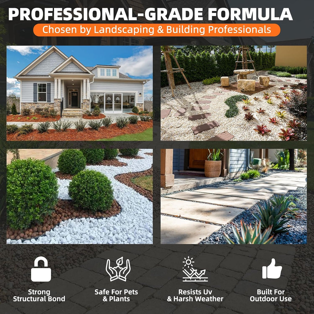 Rock Glue for Landscaping 1 Gallon, Ultra-Stick Mulch Bond Gravel Binder &...