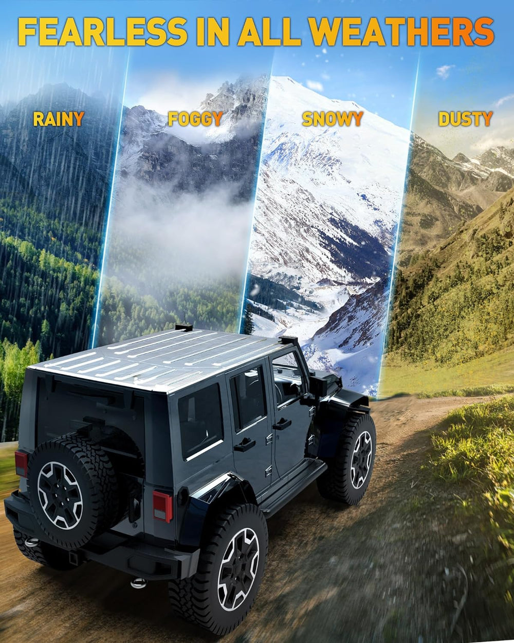 NAOEVO 7 Inch LED Light Bar, 720W 72,000LM LED Off Road/Fog Lights, 6 Pcs