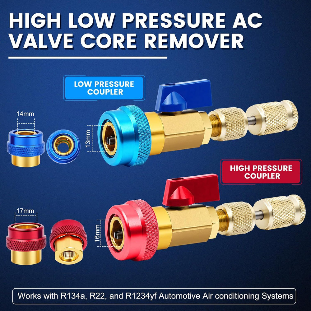 AC Valve Core Removal Tool, Automotive Air Conditioning Valve Core Remover In...