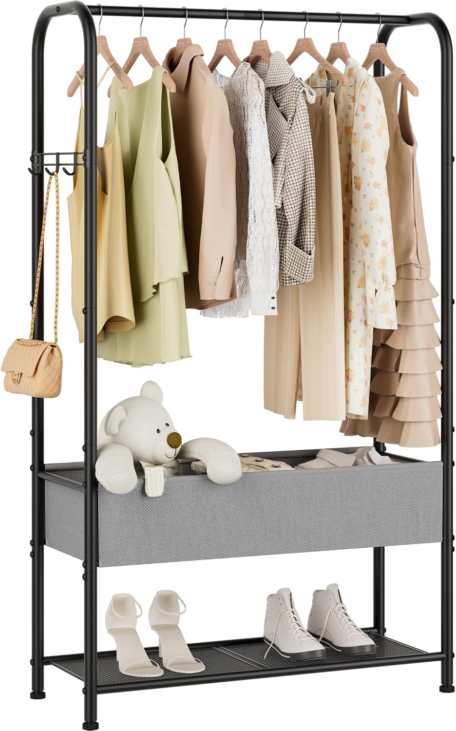 Golpart Freestanding Metal Garment Rack - Heavy Duty Coat & Clothes Hange...