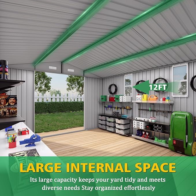 10x12 FT Outdoor Storage Shed