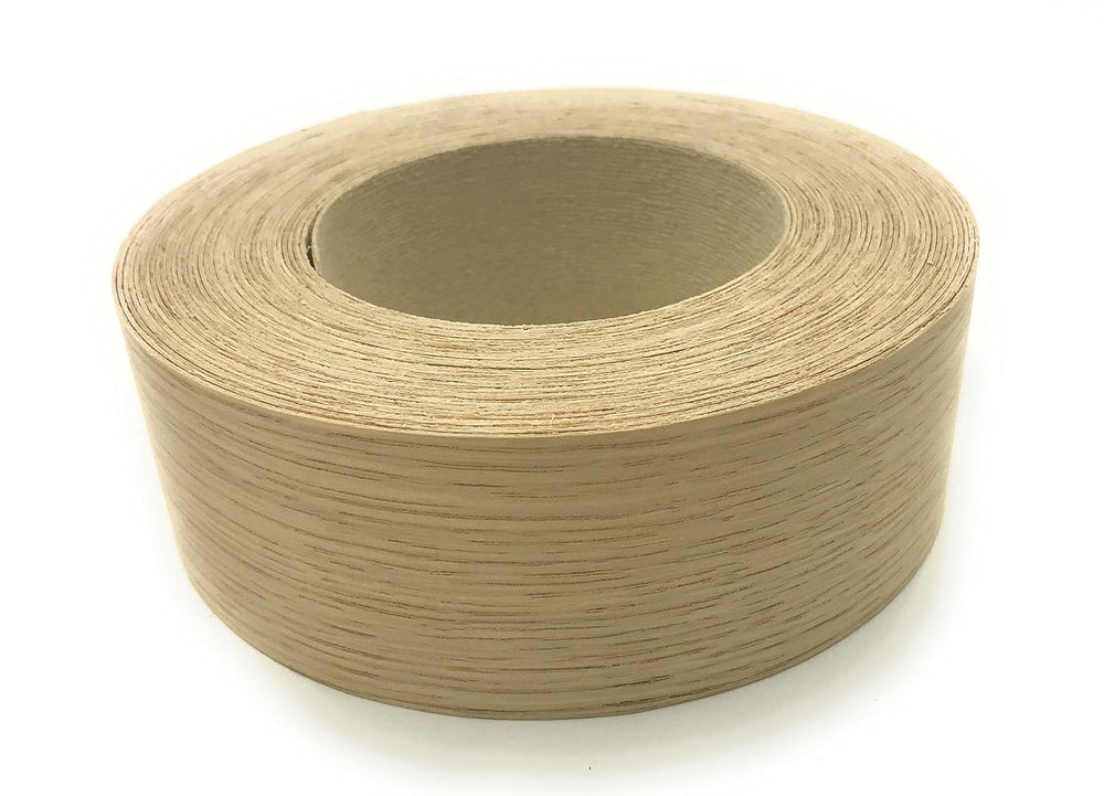 Edge Supply White Oak 3/4 in x 50 ft Roll – Pre-Glued Iron On Wood Veneer Tap...
